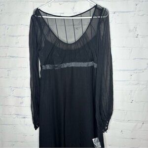 Anne Klein‎ size 10 black silk dress - brand new with tags!